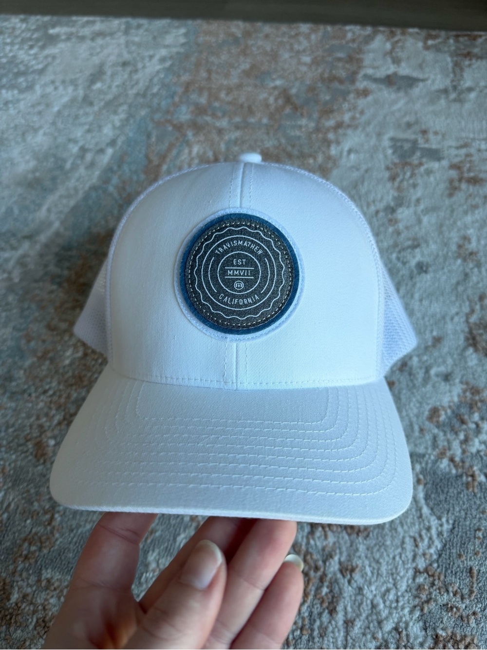 White Trucker Travis Matthew Golf cap- Men Accessories